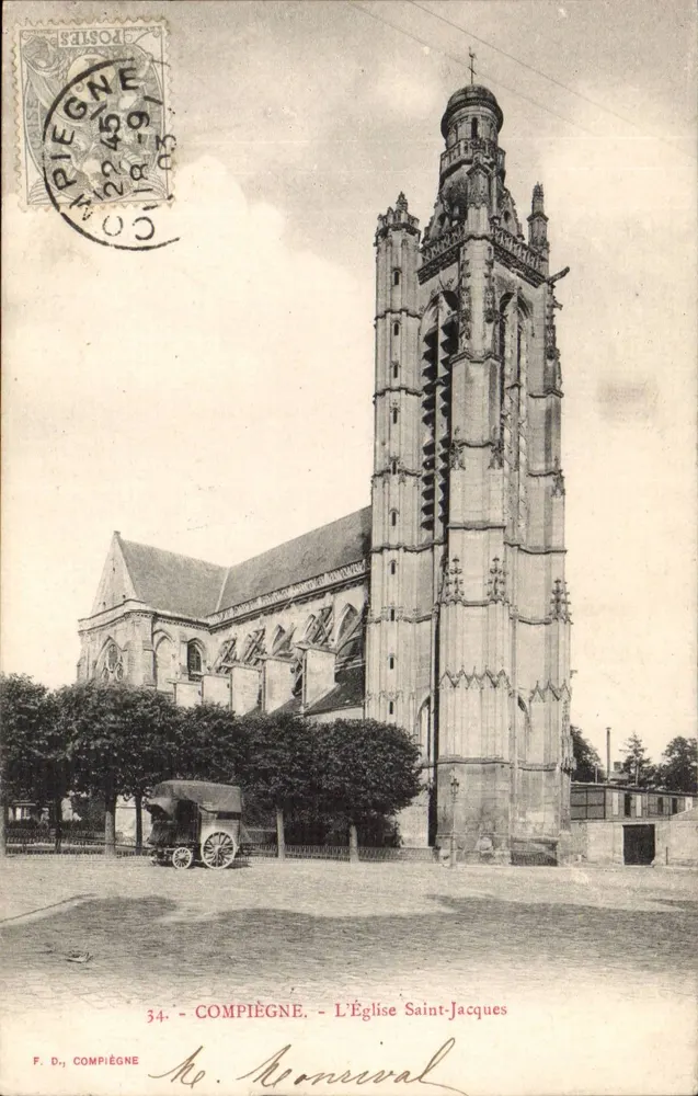 Compiègne - A Igreja de São Jacó — F. D., Compiègne, n°34 - Frente