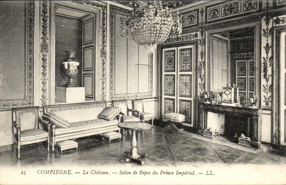 Compiègne — Das Schloss — Ruhezimmer des Kaisers — LL. — n°25 - Vorderseite