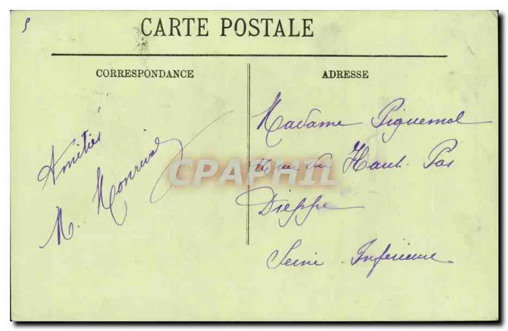 Compiègne — Fachada do Castelo — LL. - Verso