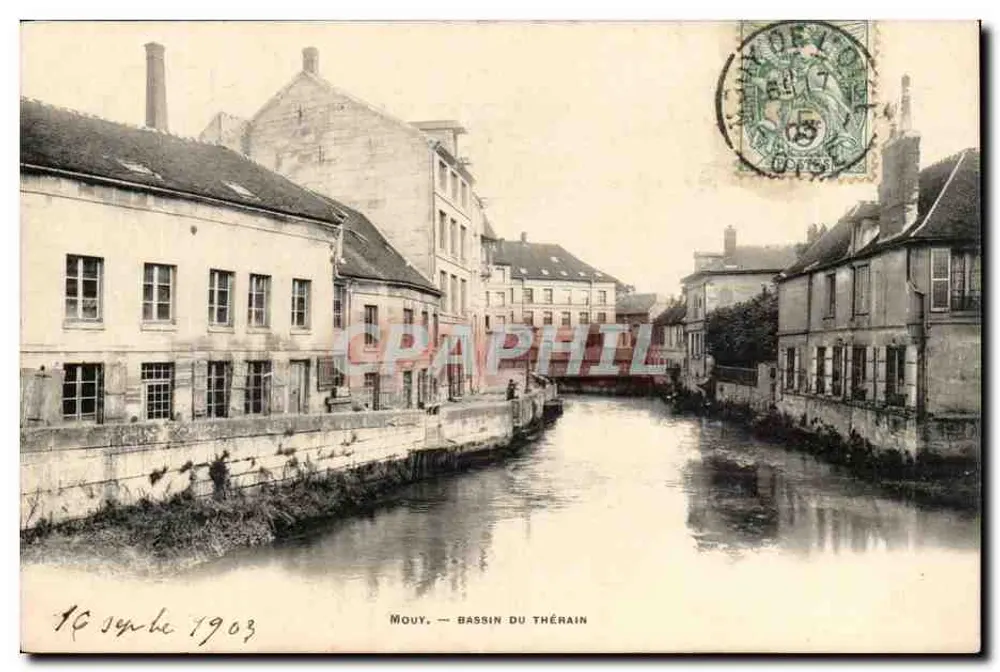 Mouy — Bacino del Thérain — Fototipia A. Bruger, Parigi - Recto