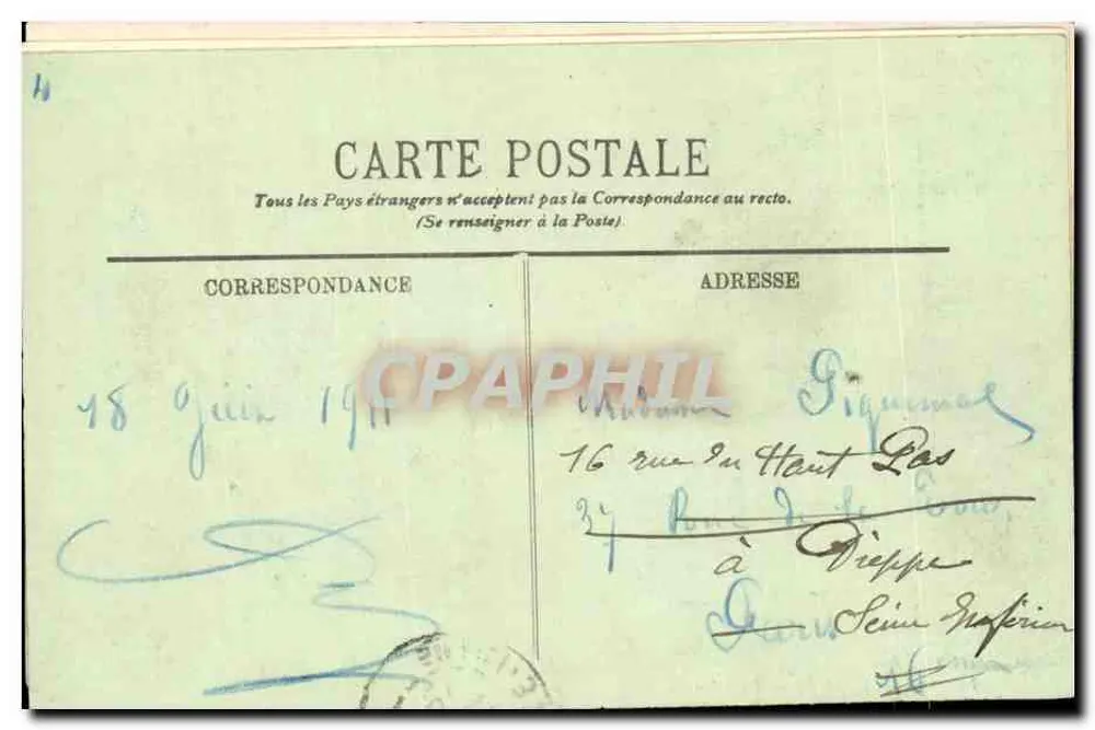 Compiègne — O Castelo — Salão das Flores — LL. - Verso
