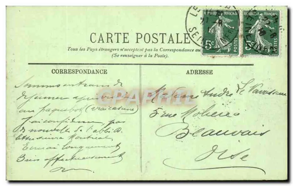 Beauvais — Beeld van de Mère Dolorose uit de 15e eeuw — LL, n°65 - Achterkant