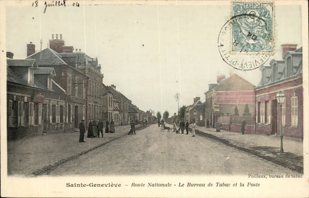 Sainte-Genestière - Nationale Straße - Das Tabakbüro und das Postamt — Poilleux, Tabakbüro - Vorderseite