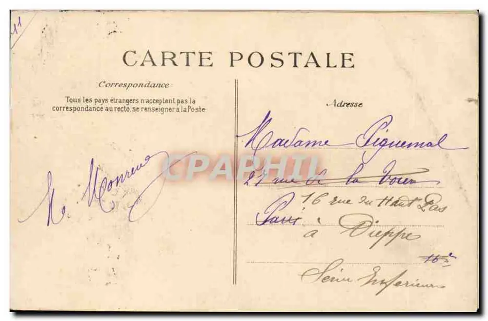 Compiègne - Feste der Jeanne d'Arc — Der Graf F. de Clermont-Tonnerre, König der Waffen des Turniers, Reiterpage M. M.-J. Geilbert - Rückseite