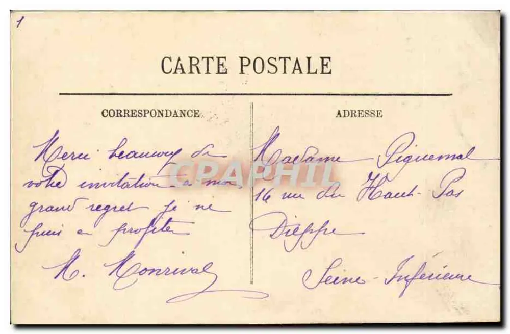 Compiègne — A Rue de Solferino — LL. - Verso