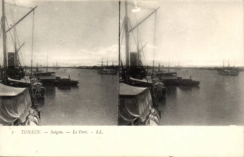 Saigon — Der Hafen — LL. — Ausgabe LL. - Vorderseite