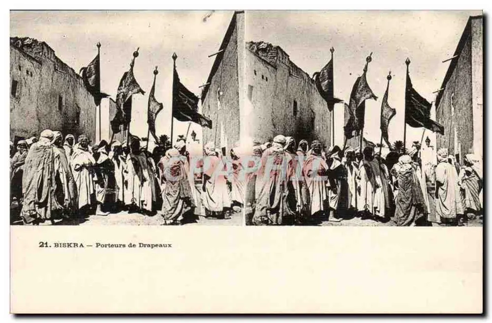 Biskra — Fahnenträger — Serie 21 - Vorderseite