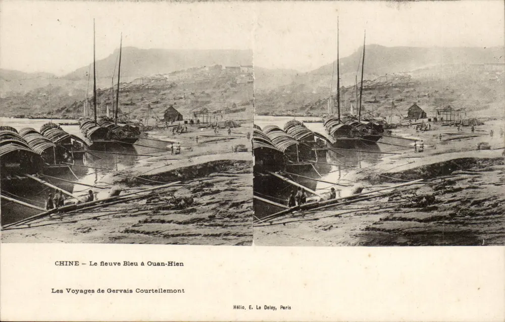 China — Der blaue Fluss in Ouan-Hien — Die Reisen von Gervais Courtellemont — Hélio, E. Le Doley, Paris - Vorderseite