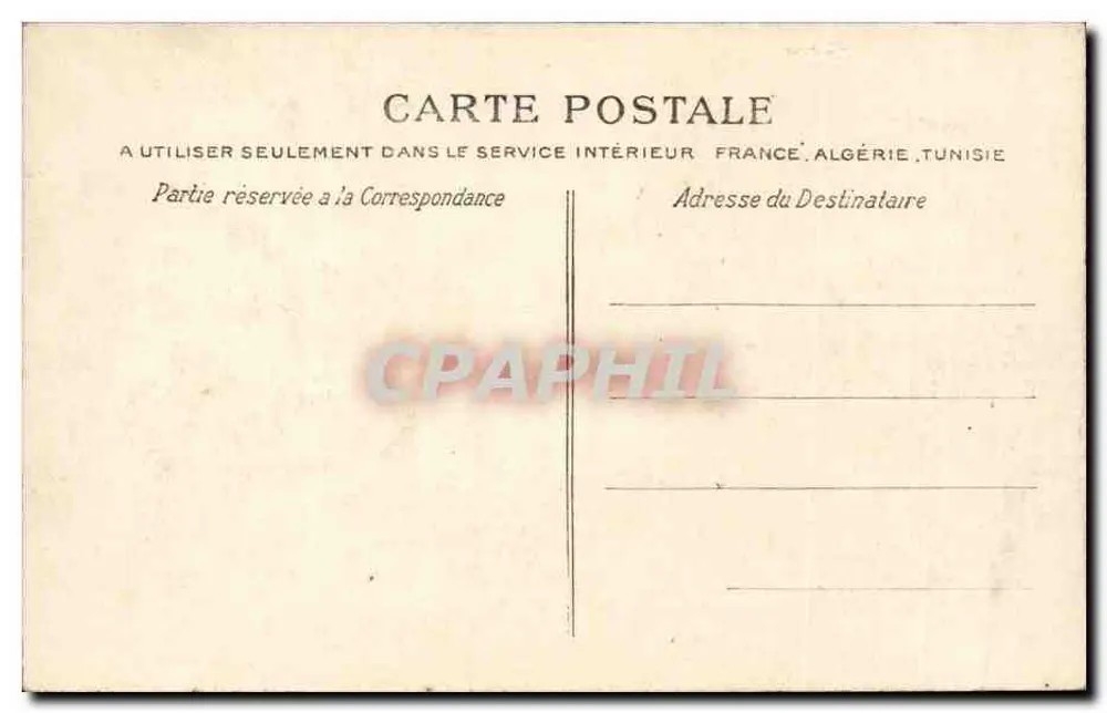 Orléans — Lareira na Prefeitura — Héliotypie E. La Drény, Paris - Verso