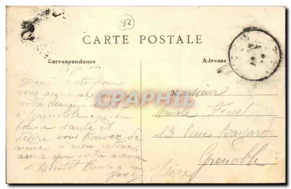 Anneyron (Drôme) — A Igreja — Edição Buisson, n°5 - Verso