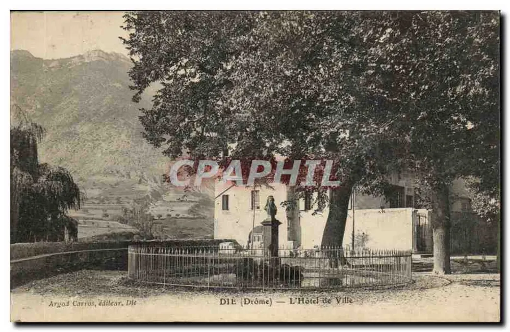 Die (Drôme) — Hotel de Ville — Argod Carras, wydawca, Die - Awers