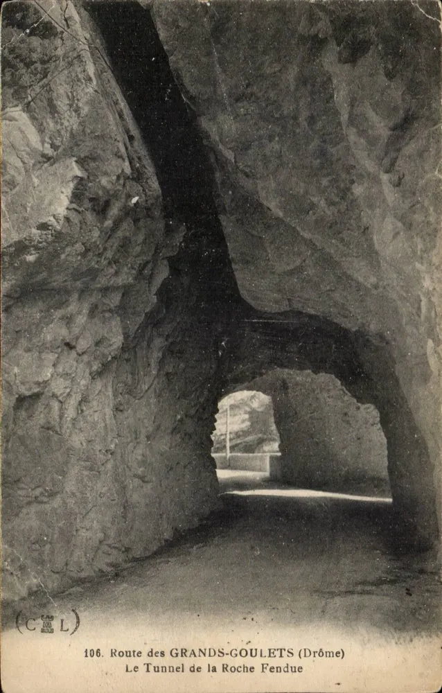 Der Tunnel der La Roche Fendue — Route des Grands-Goulets (Drôme) — C&L n°106 - Vorderseite