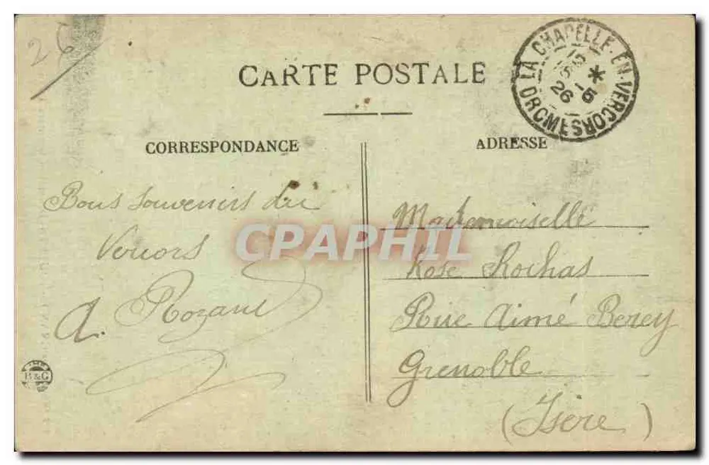Rota dos Grandes Goulets (Drôme) — Últimos Tourriers - Verso