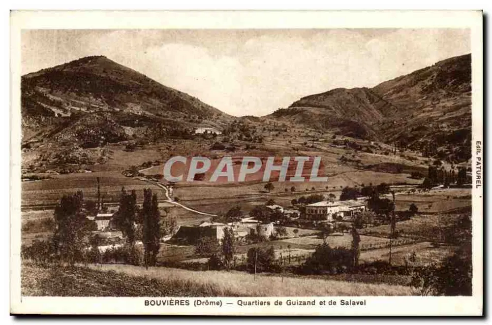 Bouvières (Drôme) — Viertel Guizand und Salavel — Éd. Paturel - Vorderseite
