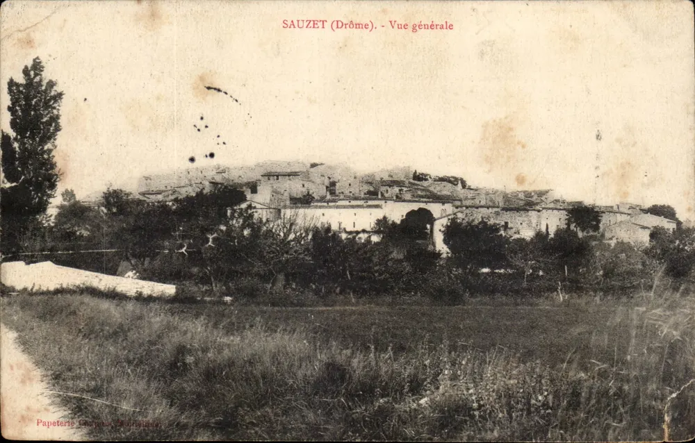 SAUZET (Drôme) - Vista geral — Papelaria Chapon, Moulins-lès-Montélimar - Frente