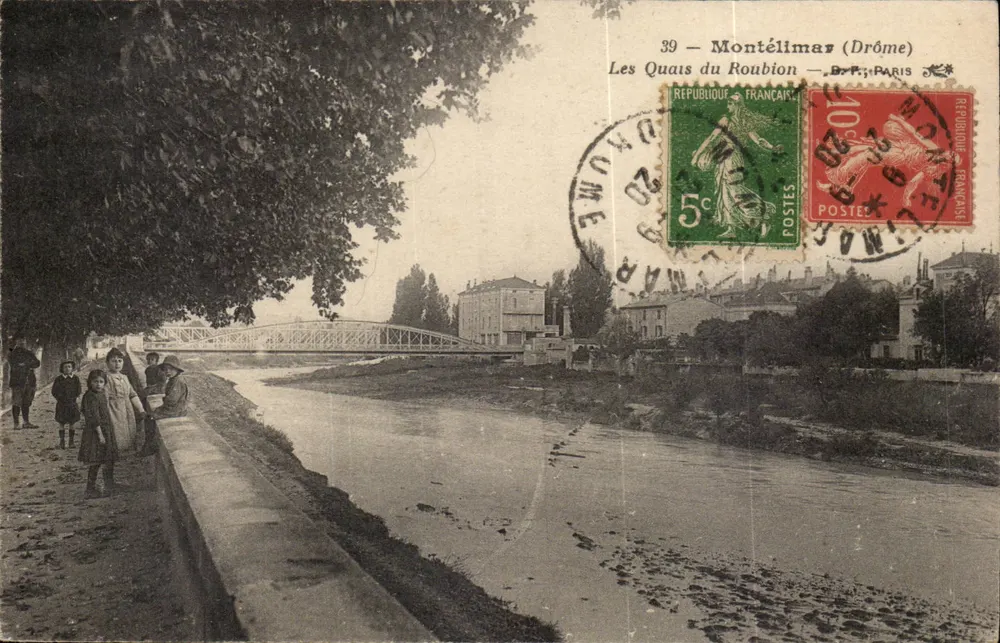 Os Quais do Roubion — Montélimar (Drôme) — editor Paris - Frente