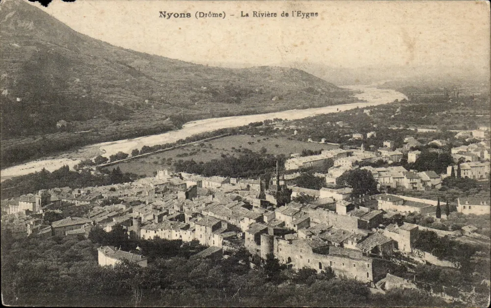 Nyons (Drôme) — La Rivière de l'Éygne — Wydawca: A. Béchard, n° 26 - Awers
