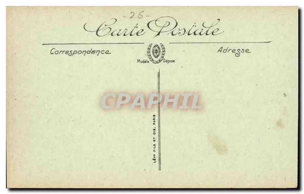 Valence — Das Theater und das Rathaus — LL. — n° 106 - Rückseite