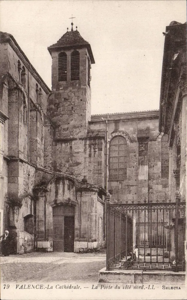 Valence — Die Kathedrale — Die Tür auf der Nordseite — Selecta - Vorderseite