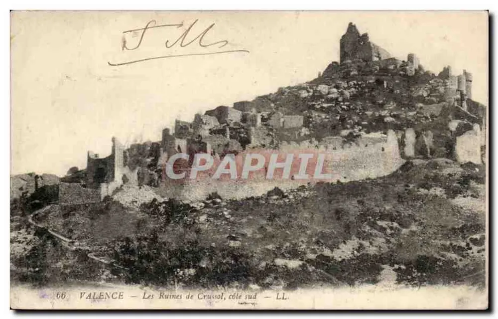 Valence — As Ruínas de Crusol, lado sul — LL. n°66 - Frente