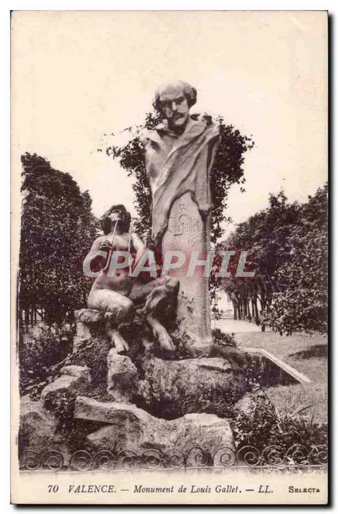 Valência — Monumento de Louis Gallet — Selecta, n°70 - Frente