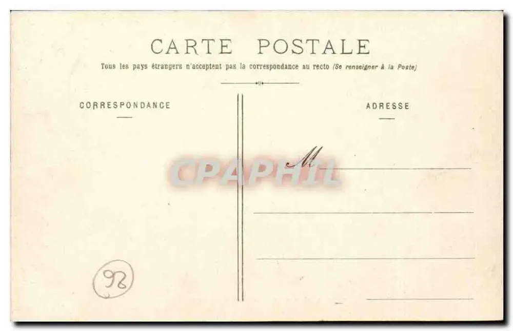 Valência - Avenida Félix-Faure — estátua central — Coleção P. Peyrouze - Verso