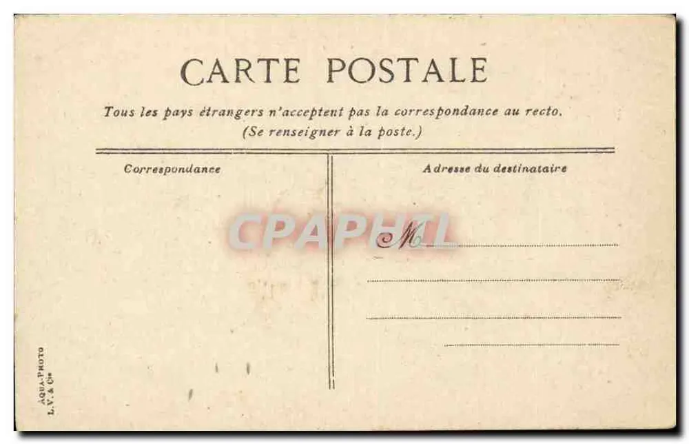 Estatua do Geral Championnet em Valence — editor L.V.&C° - Verso