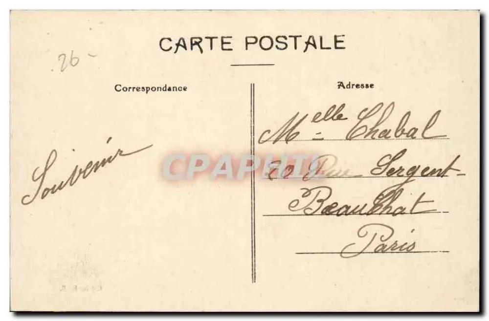 Valence — A Cartoucheria — Gliche - Verso