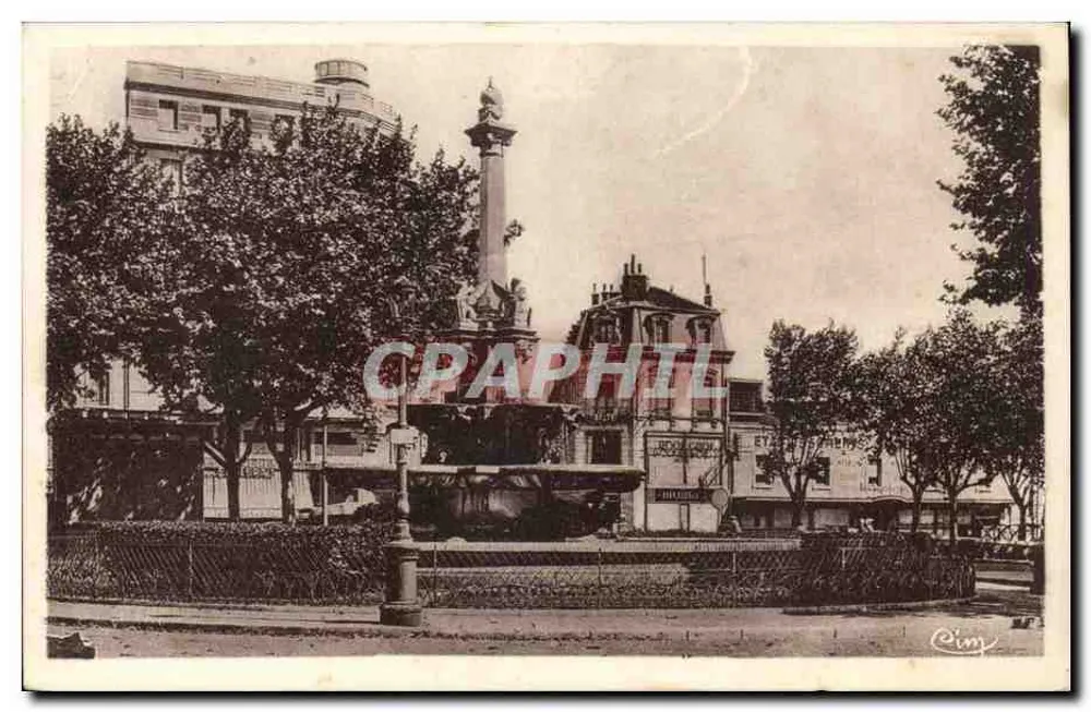 Fontana Monumentale — Boulevard Bancel — Valence (Drôme) — editore C. Im - Recto