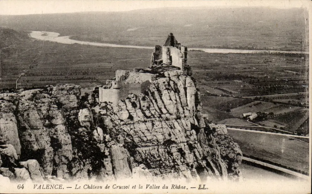 Valence — Schloss Crussol und das Tal des Rhônes — LL. - Vorderseite