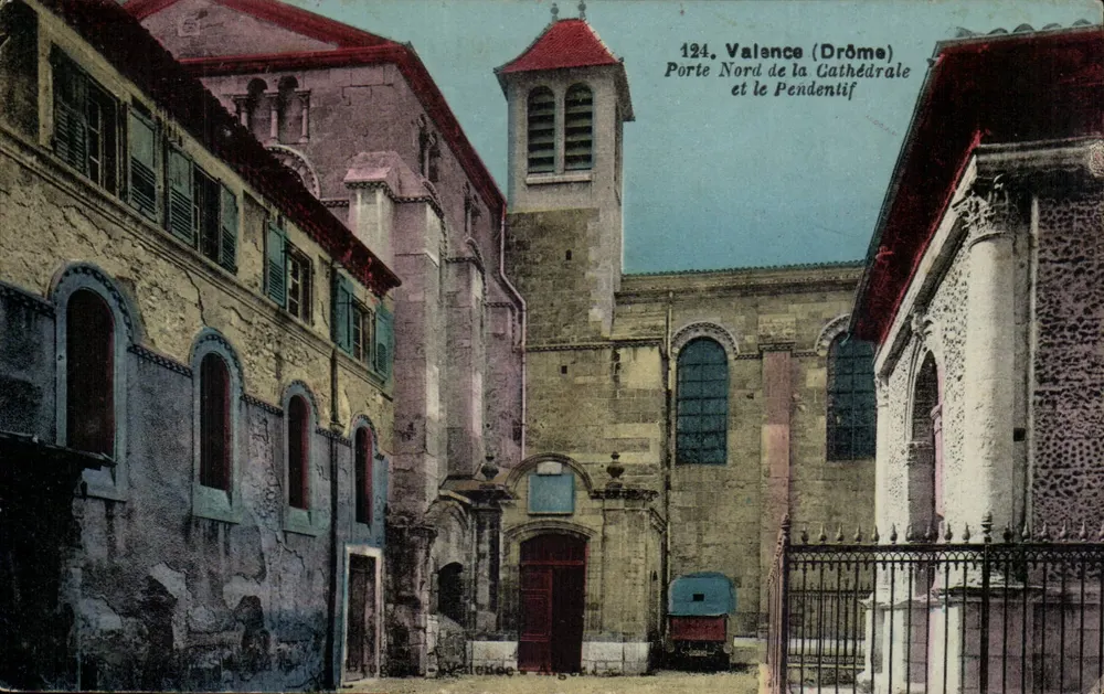 Valence (Drôme) — Nordtor der Kathedrale und das Pendentif — Verlag: Editions de Valence, n°124 - Vorderseite