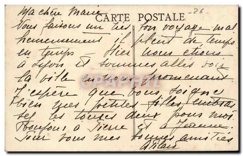 Valence (Drôme) — Nordtor der Kathedrale und das Pendentif — Verlag: Editions de Valence, n°124 - Rückseite
