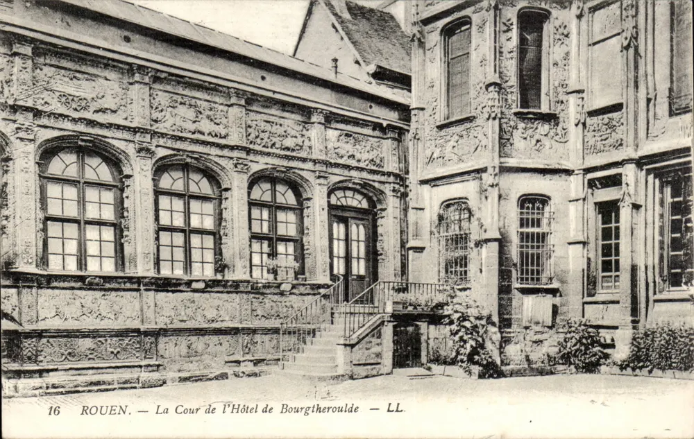Rouen — Cour de l'Hôtel de Bourgtheroulde — LL. Nr. 16 - Vorderseite