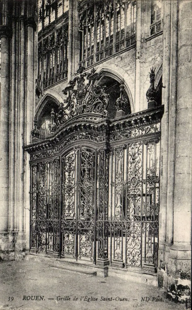 Rouen — Griglia della Chiesa di San Ouen — ND Fot. - Recto