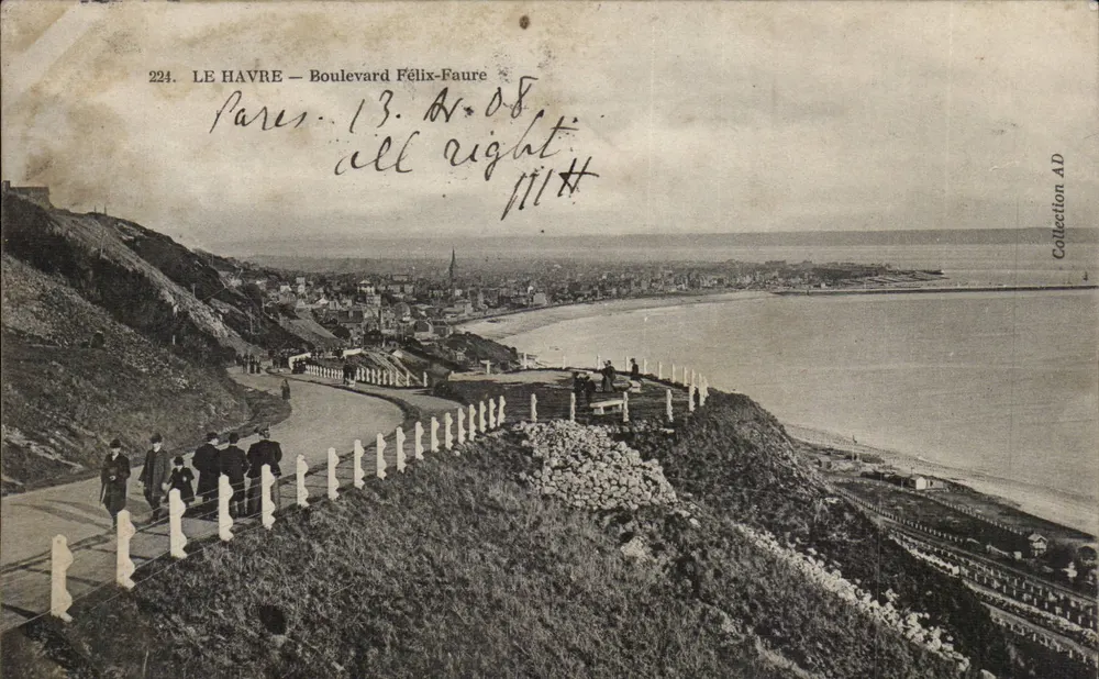 Le Havre — Boulevard Félix-Faure — Coleção AD - Frente