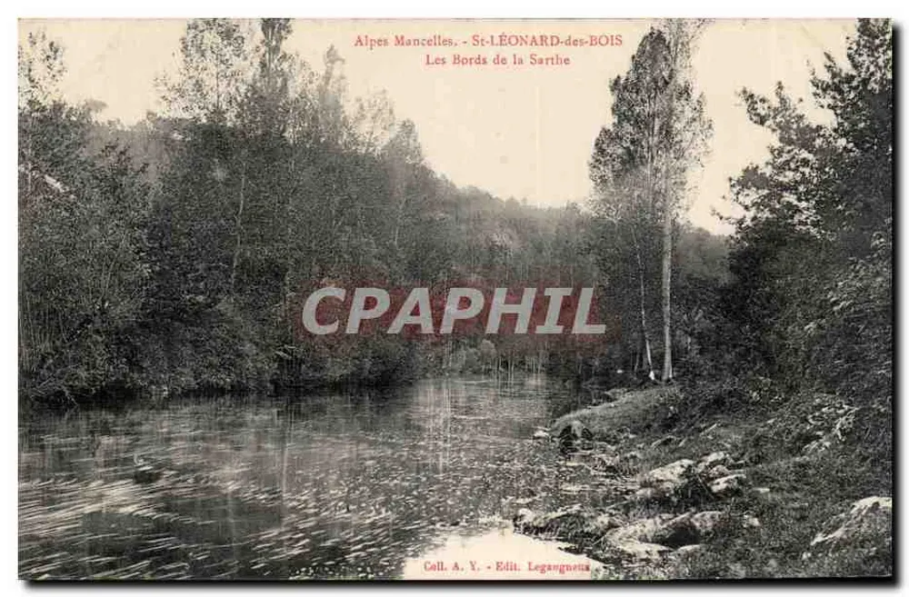Die Ufer der Sarthe — St-Léonard-des-Bois — Sammlung A. Y. - Verlag Legagnenetus - Vorderseite