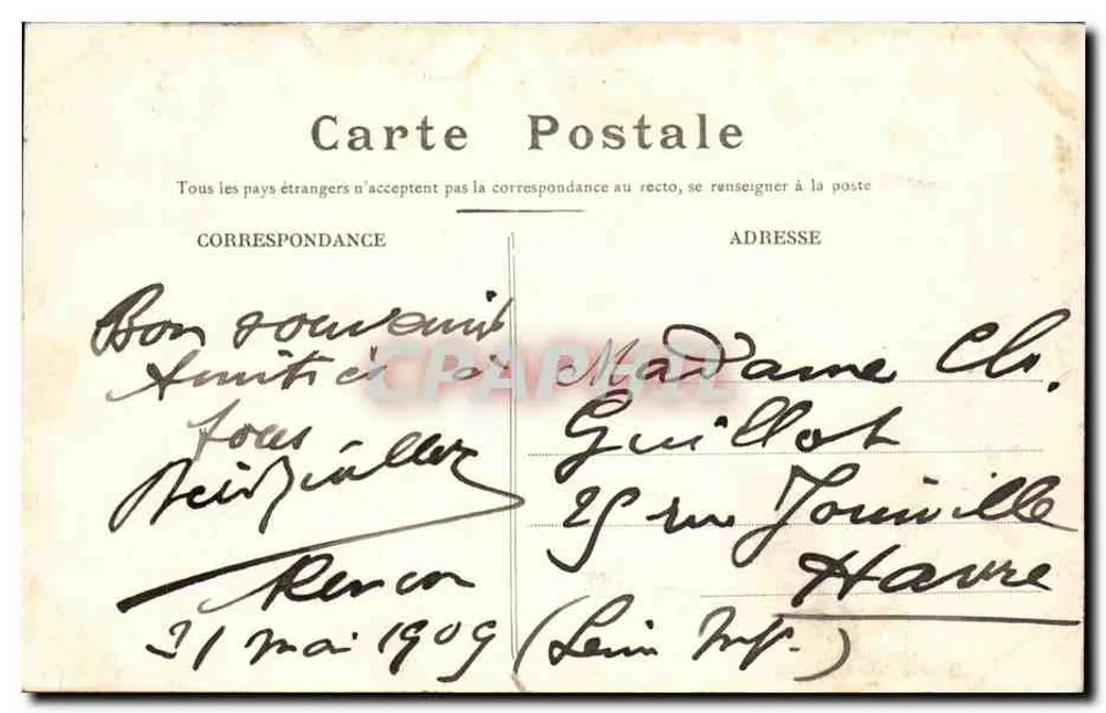 Alençon — Nossa Senhora — Foto St-Blaise - Verso