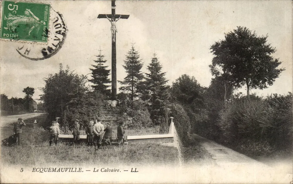 Écuemauville — O Calvário — LL. — Editor LL. - Frente