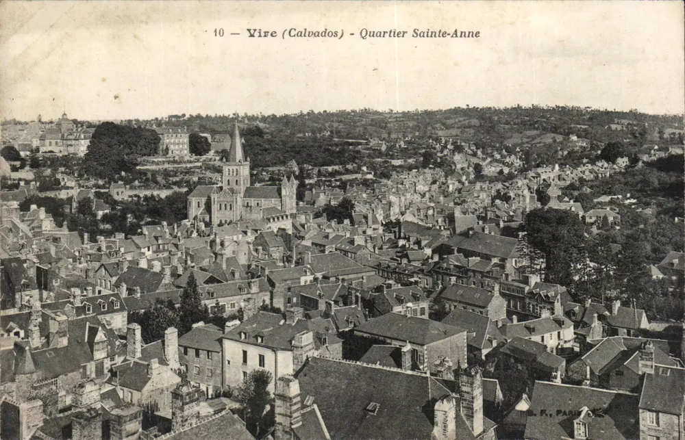 Vire (Calvados) - Bairro Sainte-Anne — vista aérea — B.F. PARIS - Frente