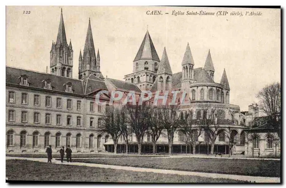 Caen — Igreja de São Etienne (século XII), a Abside - Frente