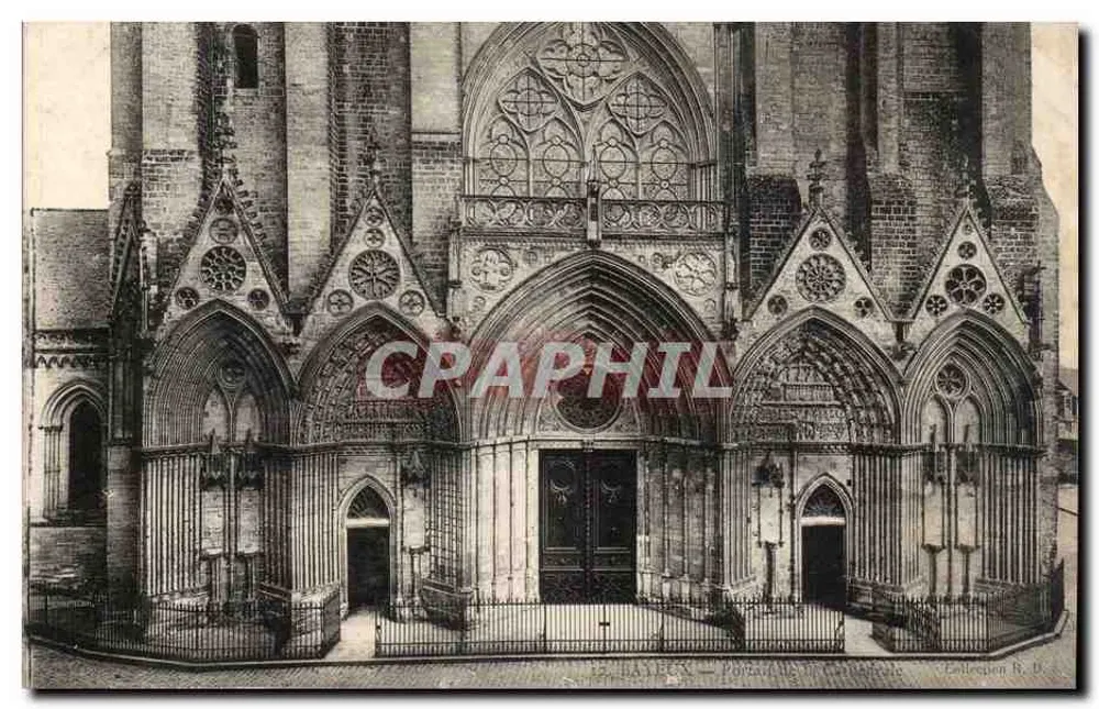 Bayeux — Porta della cattedrale — Collezione R. D. - Recto
