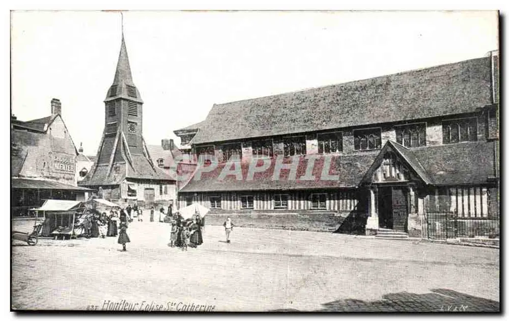हार्टफ्लूर, सेंट-कैथरीन चर्च — बाजार और चर्च का दृश्य — एल.वी. & कंपनी - आगे