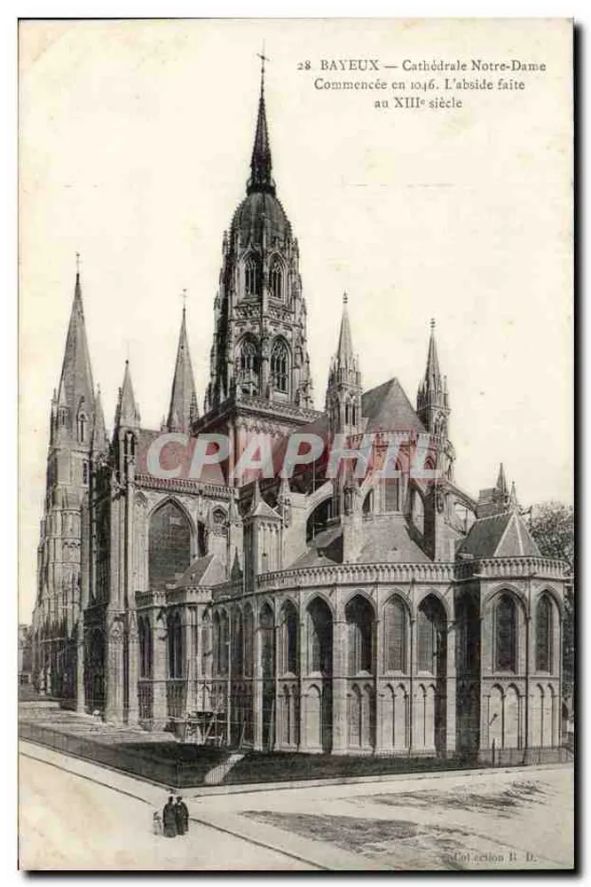 Bayeux — Catedral Nossa Senhora — Iniciada em 1046. A abside feita no século XIII - Frente