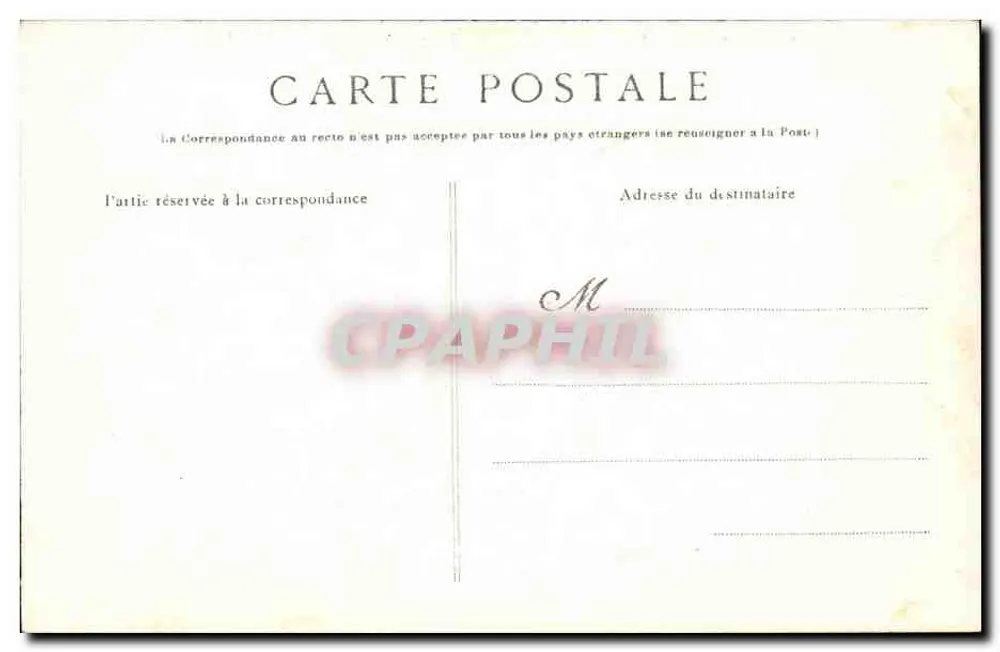Quimper — Innenansicht der Kathedrale — Christusbeerdigung — Verlag: C. G. F. (Nr. 75) - Rückseite