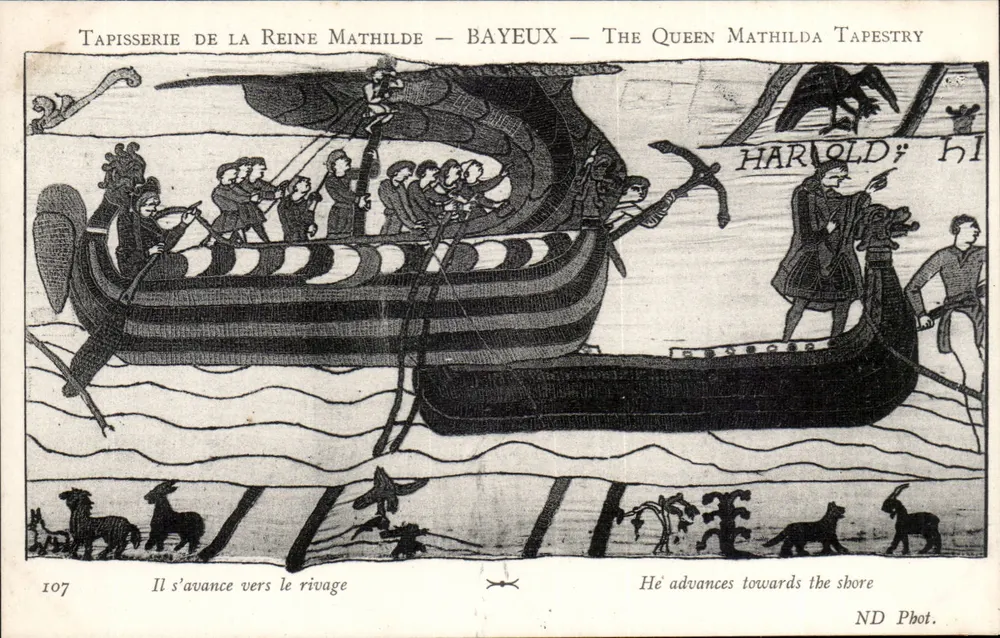 Tapisserie der Königin Mathilde — Bayeux — ND Phot. — n° 107 - Vorderseite
