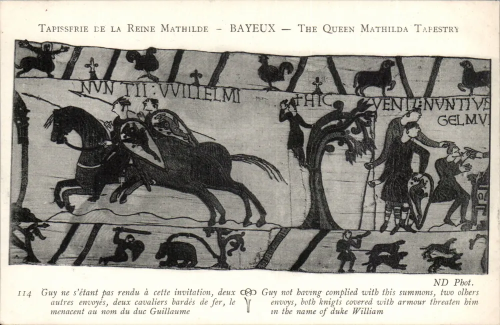 Tapisserie der Königin Mathilde — Bayeux — Szene 114 — ND Phot. - Vorderseite