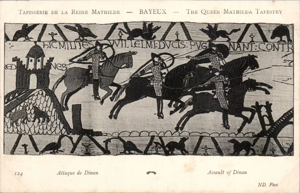 Angriff auf Dinan — Tapisserie der Königin Mathilde — Bayeux — ND Phot - Vorderseite