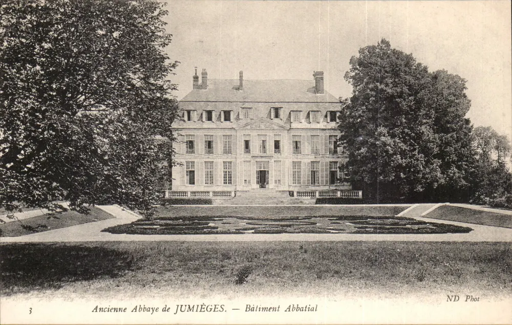 Alte Abtei von Jumièges — Abteigebäude — ND Phot - Vorderseite