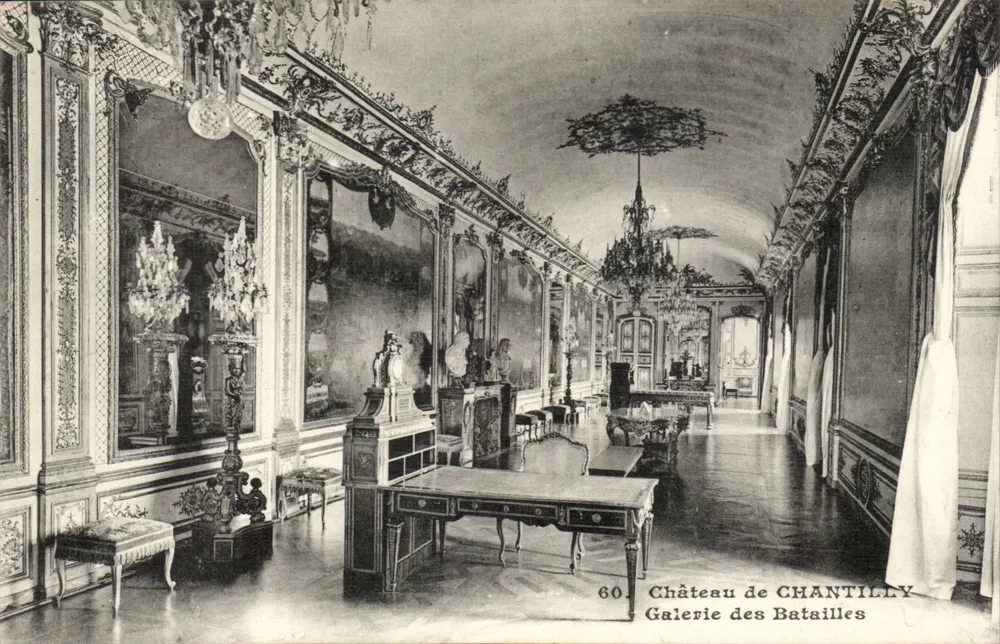 Schloss Chantilly — Galerie der Schlachten — Verlag Illiot, A. Bourdier, Versailles - Vorderseite