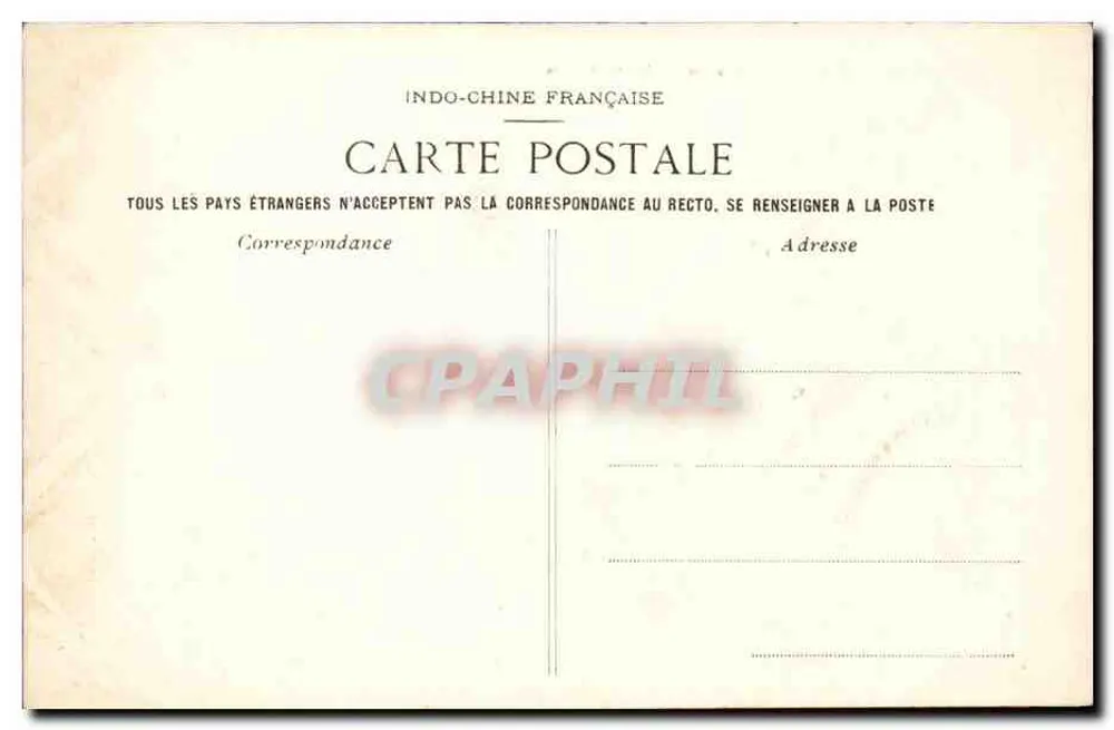 Annam — Hué — Gardes de la Garde Royale — Verlag A. Duculles, Nr. 1048 - Rückseite